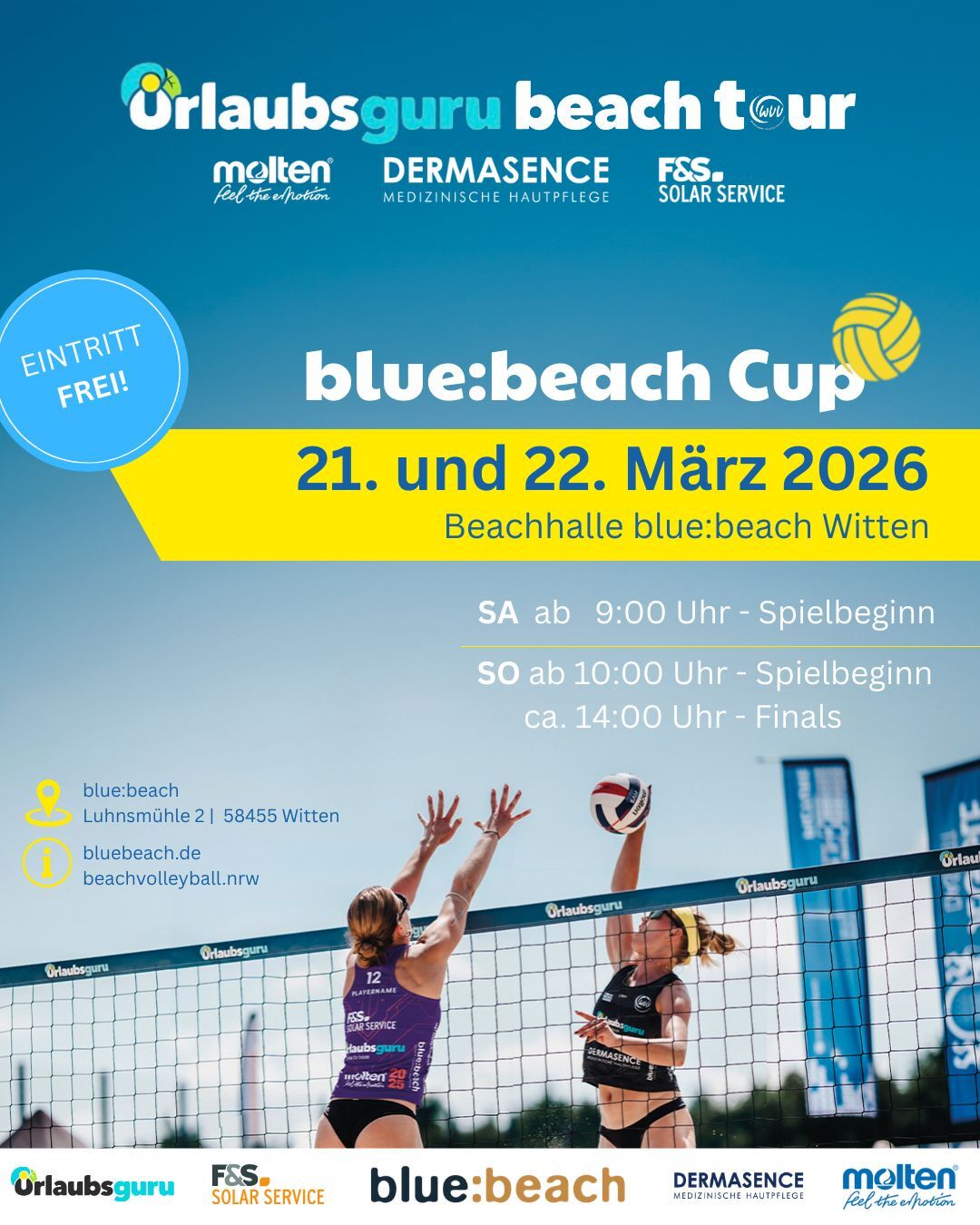 Beachvolleyball-Premiere in Witten: Erster Premium Cup der Saison 2026